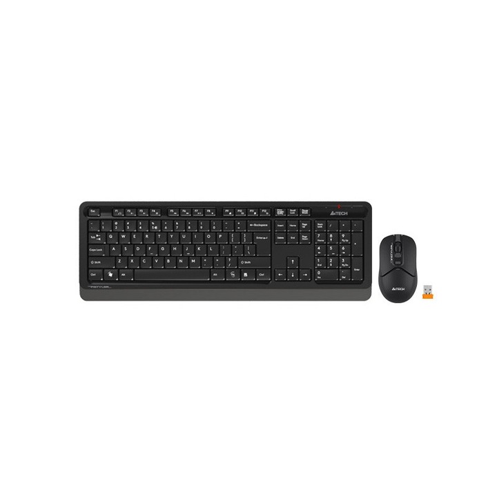 Billentyűzet + egér készlet A4TECH FG1012, vezeték nélküli, 2,4 GHz, fekete