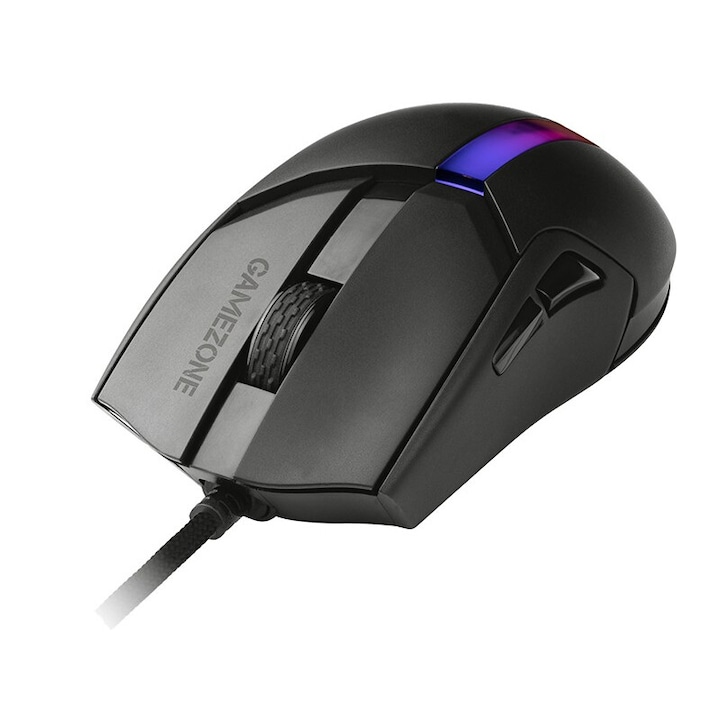 Mouse gaming, TRACER GAMEZONE COOL, 12 000 DPI, 7 butoane, RGB, negru