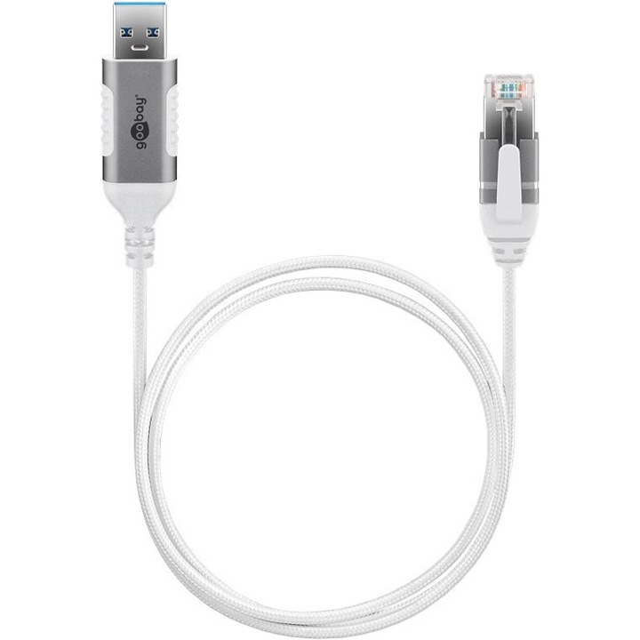 Ethernet-kábelek USB-A 3.0 – RJ45, 10 m, 1 Gbit/s