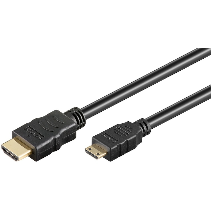 HDMI kábel, 2m, 8K @ 60Hz, Mini-HDMI, fekete