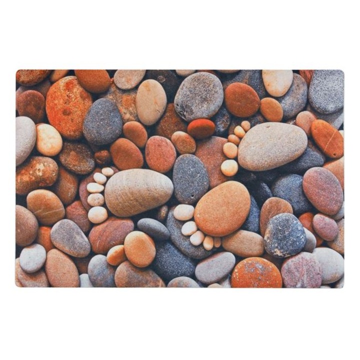 Yana Bejárati lábtörlő, 60 cm x 40 cm, kőmintás, többszínű