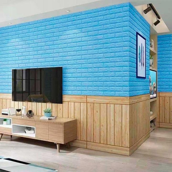 Panouri autoadezive 3D cu model caramida, Sticker Wall, 3 mm, 70x77cm, spuma polietilena