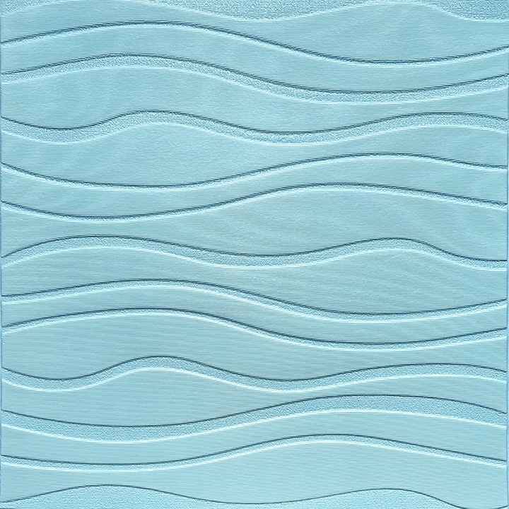 Panou de perete 3D autoadeziv, STICKERWALL, 60x60x4cm, Albastru