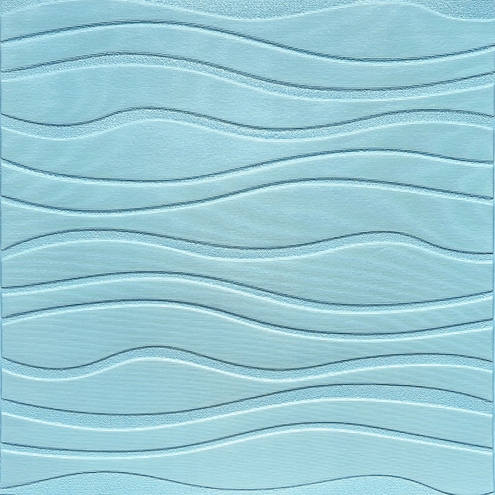 Panou de perete 3D autoadeziv, STICKERWALL, 60x60x4cm, Albastru
