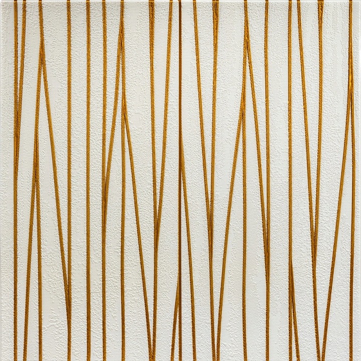 Panou de perete 3D, autoadezive, 70x70x4 cm, auriu