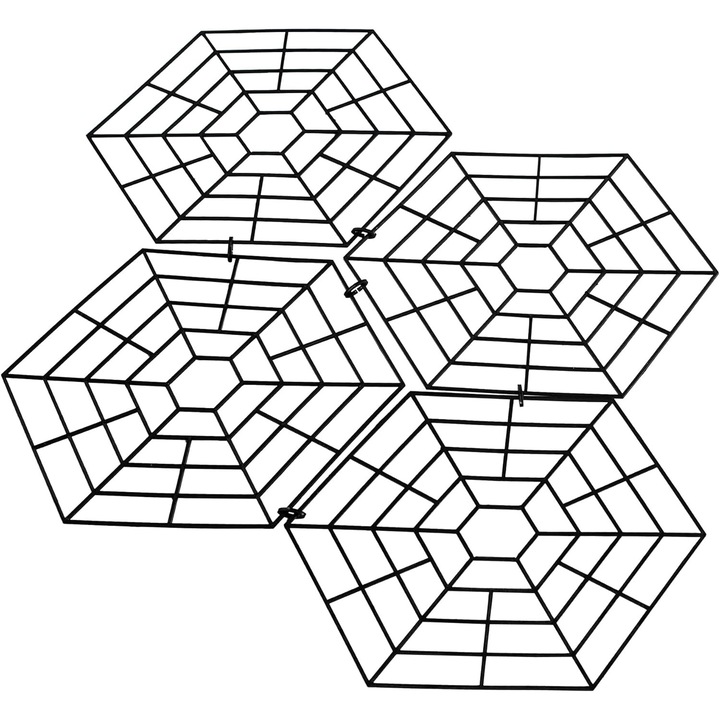 Protector de iaz AMRINUGL, retea hexagonala, 20 bucati, adaptabil, invizibil, pentru protectia pestilor