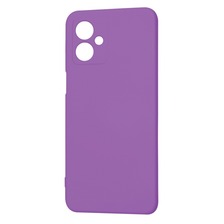 Husa pentru Motorola Moto G55 din Silicon Catifelat, Protectie Premium, Skyddar SoftElegance - Mov
