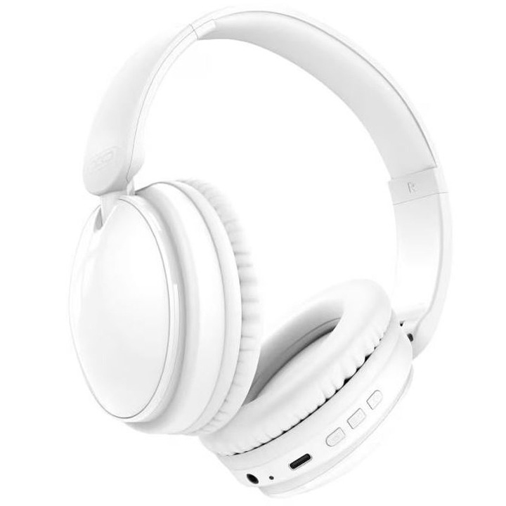 XO-BE36 vezeték nélküli fejhallgató, mikrofon, 16 órás autonómia, bluetooth, 300 mAh, fehér