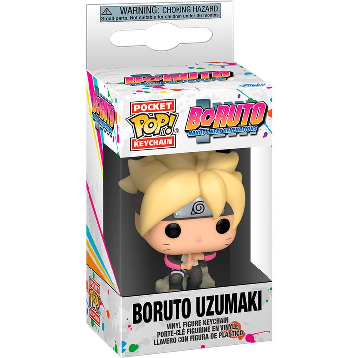 Kulcstartó POP, Boruto, Boruto Uzumaki, 4 cm