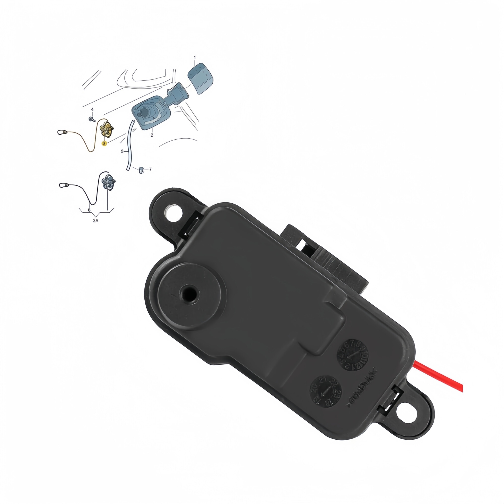 Actuator clapeta rezervor, Pentru Audi A1 A3 A6 A7 Q3 Q7, ABS, 2