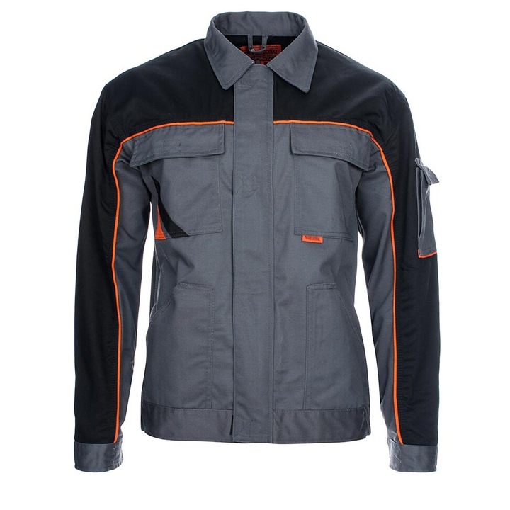 Jacheta de lucru, ZAPA, Model Premium, Poliester, Universal, Barbati, Gri melange, 54 EU