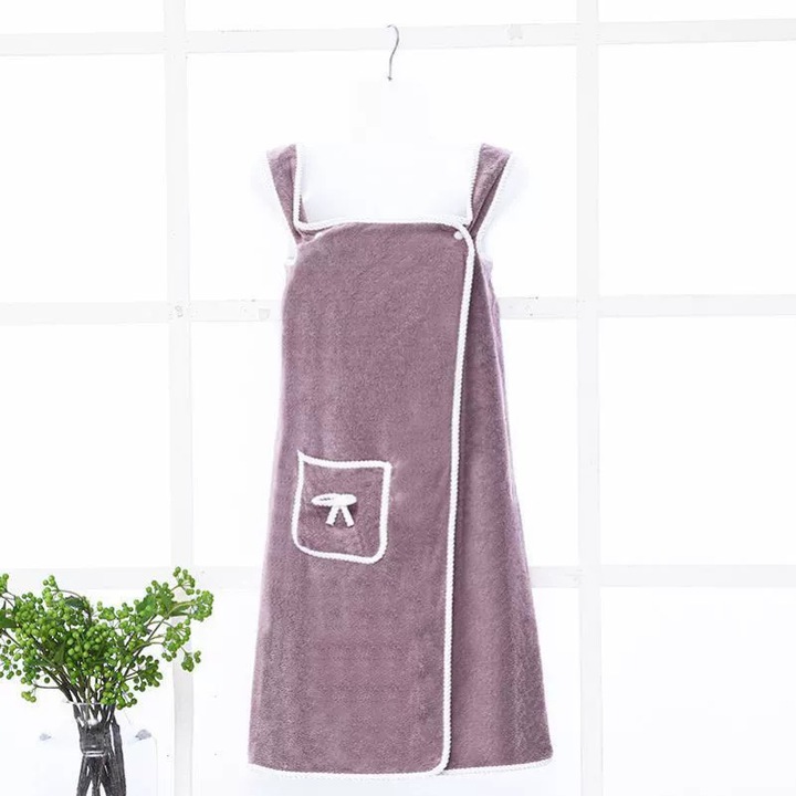 Fürdőlepedő, Crrkty, nagy nedvszívó képességű, lila, 80x135cm, gyapjú