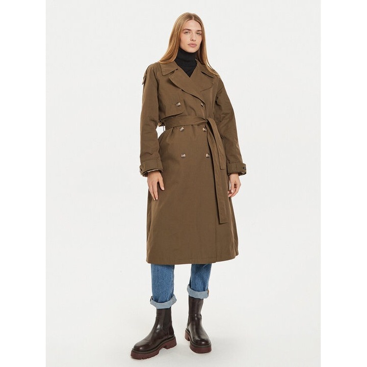 Pepe Jeans Trench Bianca PL402446 Verde Regular Fit, Poliester, XL INTL
