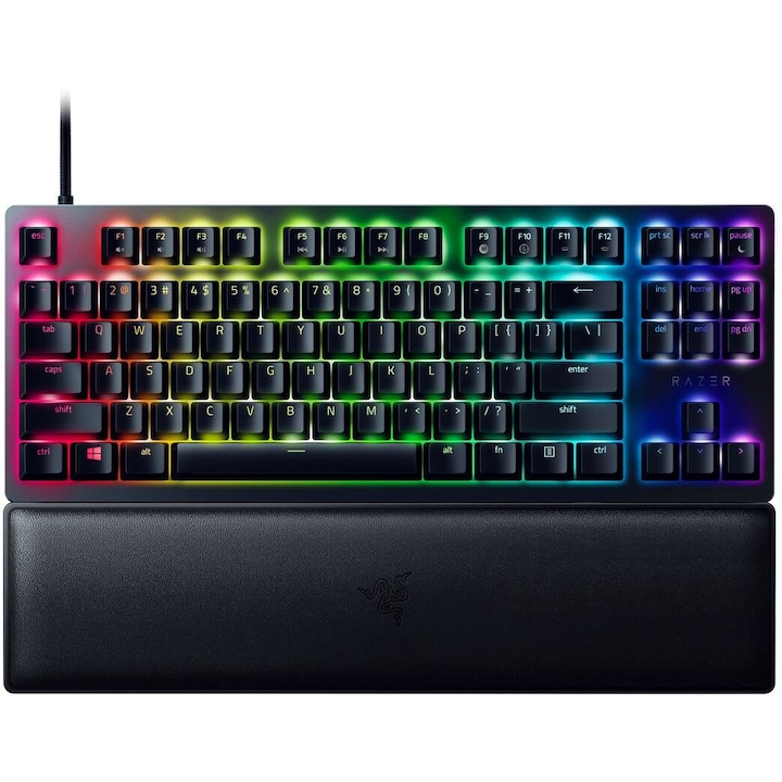Геймърска механична клавиатура Razer Huntsman V2, черна, Великобритания, 248113, Клавиатура
