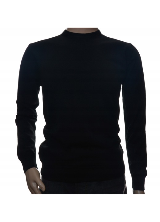 Fekete pulover, merino gyapju es kasmir, Fekete, 2XL