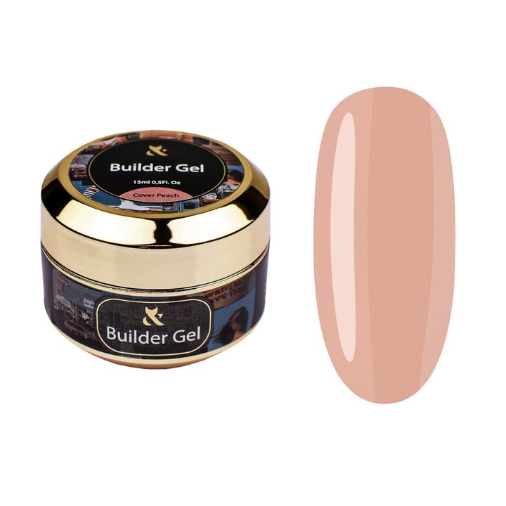 FOX építő gél 15ml, barack színű, ellenálló, önterülő