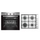 PACHET Samus Cuptor incorporabil SC616GTXV, 56 L, 2200 W si Plita incorporabila PSG-64SX, 4 arzatoare gaz, 56 cm