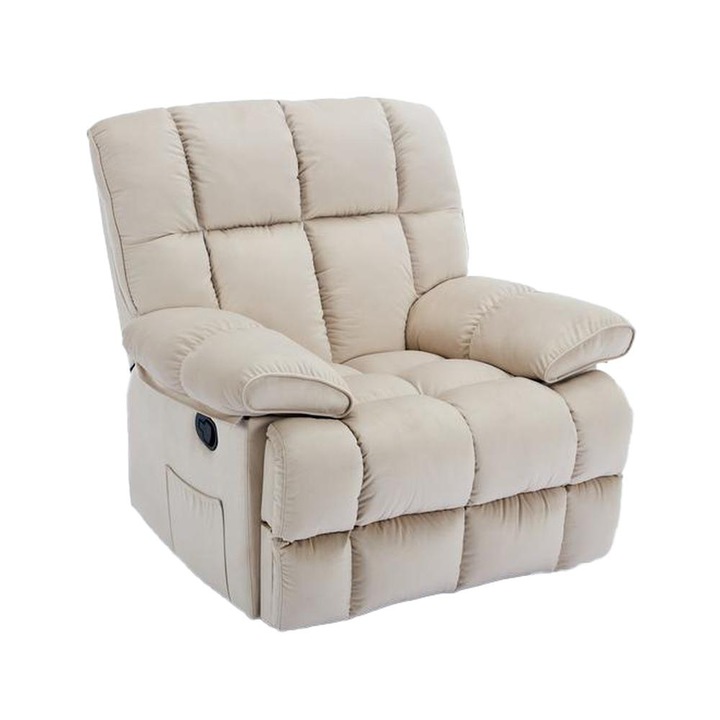 Fotoliu cu Recliner KJC4423, Bej, 100 x 106 x 107 cm