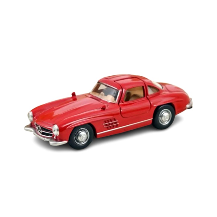 Modell Mercedes Benz 300SL kupé (W198), 1954, piros, Norev 1/43