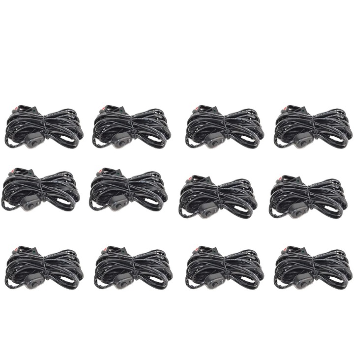 Kit cablaj pentru proiectoare LED, 12V-24V, 40A, instalare usoara, 5m cablu