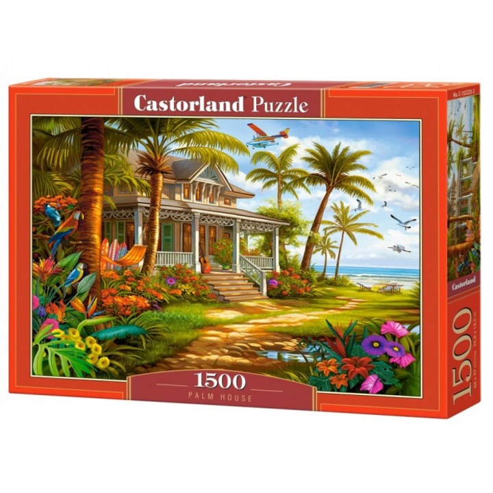 Puzzle 1500 Palm House, CASTOR, 68x47cm, pentru adulti si copii
