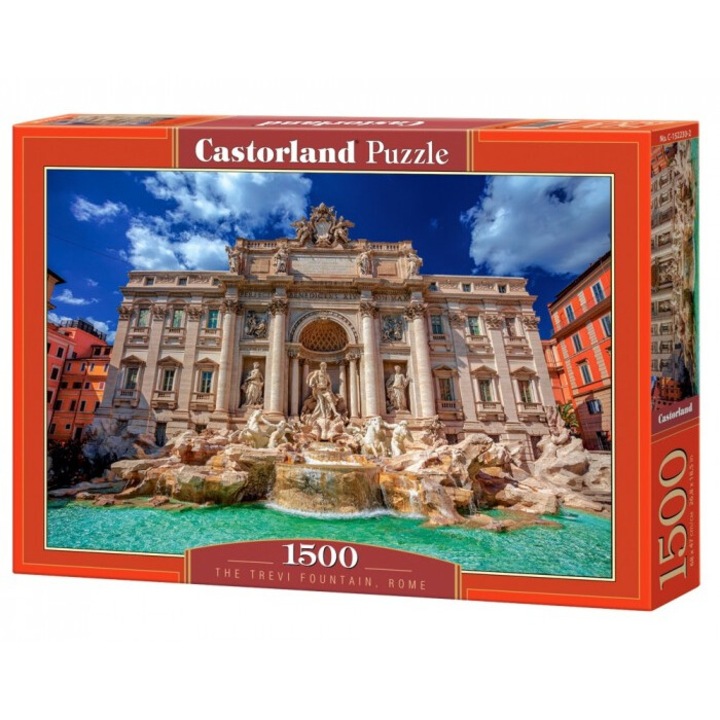Puzzle 1500 The Trevi Fountain, Castor, 68x47cm, pentru 12+ ani