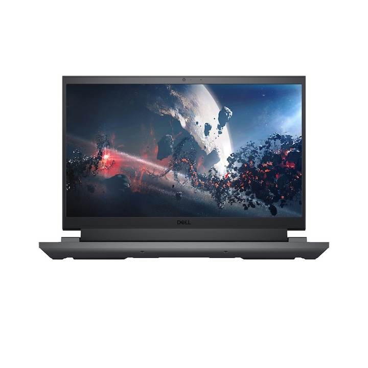 DELL G15 5530 laptop, 15,6" Full HD, Intel® Core™ i5 13450HX 4,6 GHz-ig, 16 GB RAM DDR5 4800, 512 GB SSD, NVIDIA® GeForce® RTX 3050 6 GB, Windows 11 Home, Nemzetközi billentyűzet, szürke