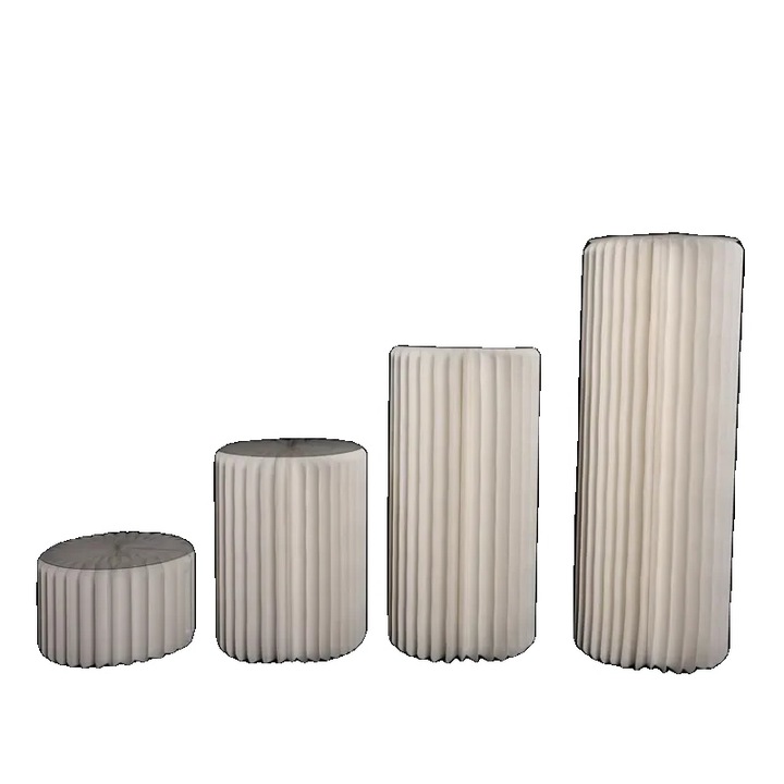 Suport pentru tort, design pliabil, decoratiune de nunta, H20 40 60 80 alb