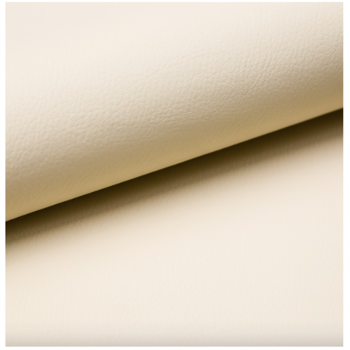 Piele Ecologica, Taphiceros, Tapiterie pentru Reconditionare si Retapitare Canapea, Scaun, Fotoliu, Interior Auto, Culoare Cremoasa, Dimensiune 250 cm x 140 cm