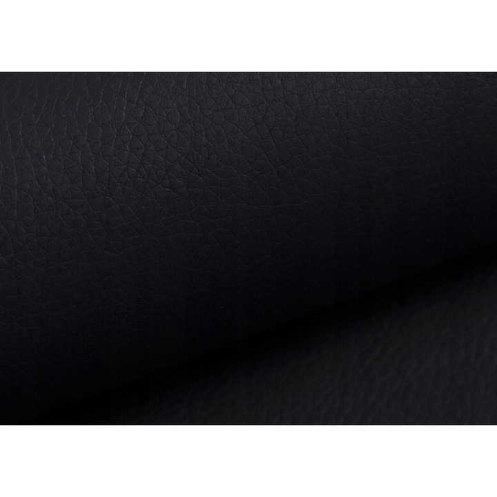 Piele Ecologica, Taphiceros, Tapiterie pentru Reconditionare si Retapitare Canapea, Scaun, Fotoliu, Interior Auto, Culoare Negru, Dimensiune 250 cm x 140 cm