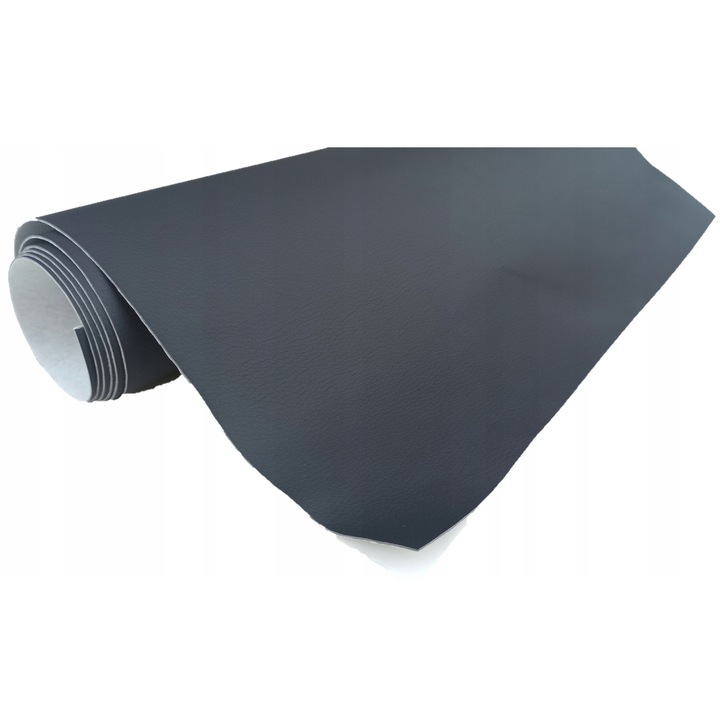 Folie Piele Ecologica Autoadeziva, Taphiceros, Tapiterie pentru Reconditionare si Retapitare Canapea, Scaun, Fotoliu, Interior Auto, Culoare Grafit, Dimensiune 1000 cm x 140 cm