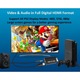 PS2-HDMI átalakító, Full HD adapter, ps2 dugasz-HDMI átalakító, videó és audio csatlakozó, játékkonzol-TV/TV-monitor kompatibilitás HDMI-vel