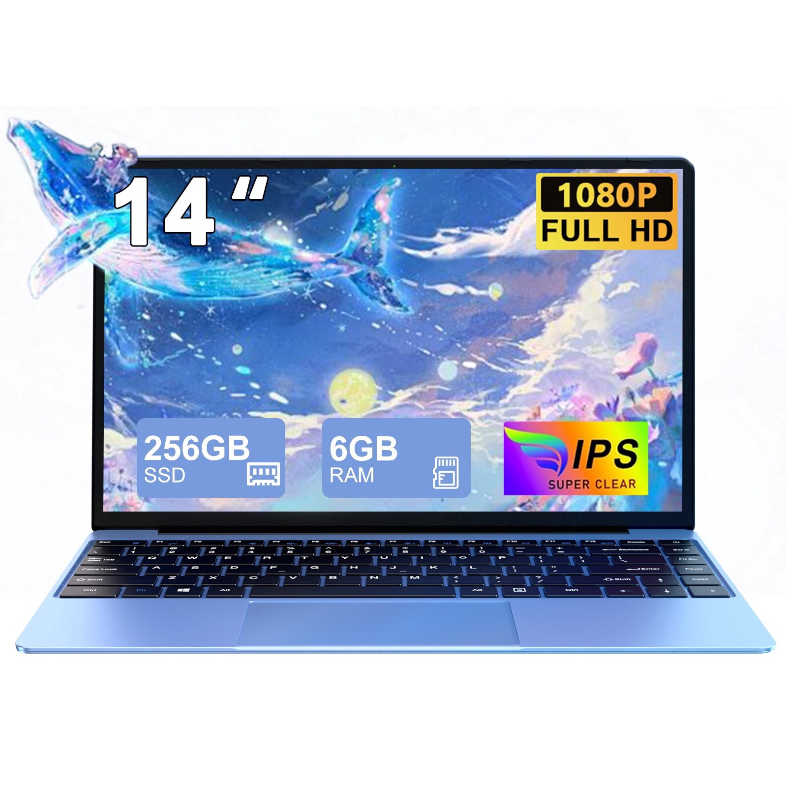 PC Portable Tactile 11.6" Pliable 360° - Celeron N4020, 6Go RAM, 128Go SSD, WiFi 5G - Rose - 8