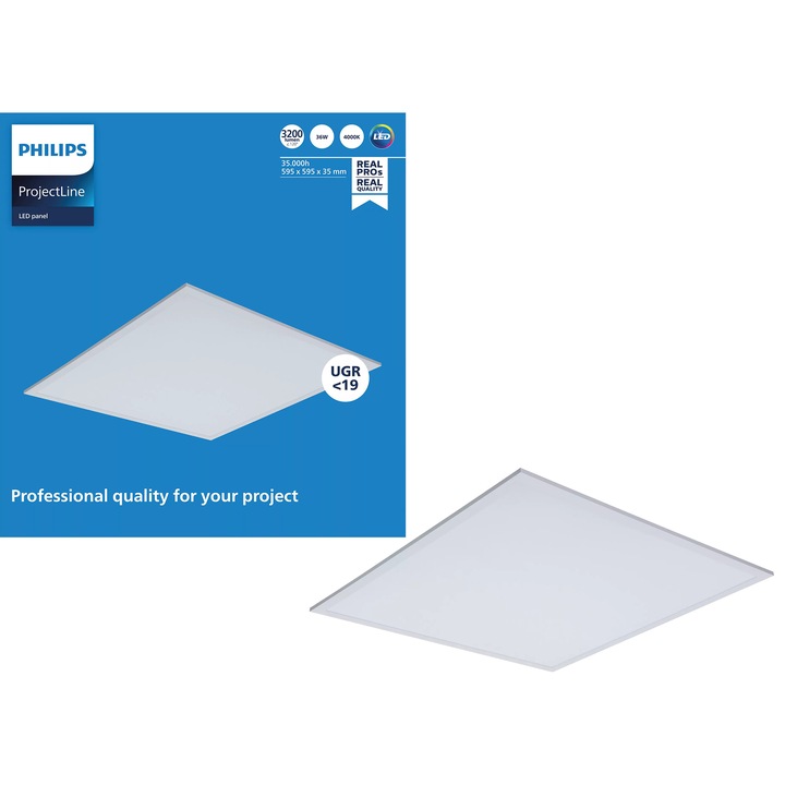 Panou LED incastrat Philips ProjectLine, UGR