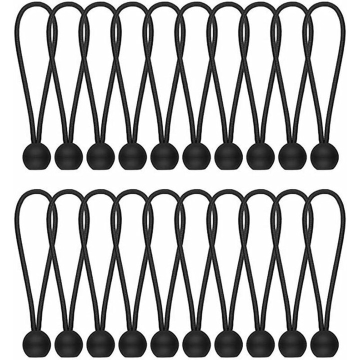 Snururi elastice cu bile, Enforose, elasticitate ridicata, rezistente la UV, set de 20