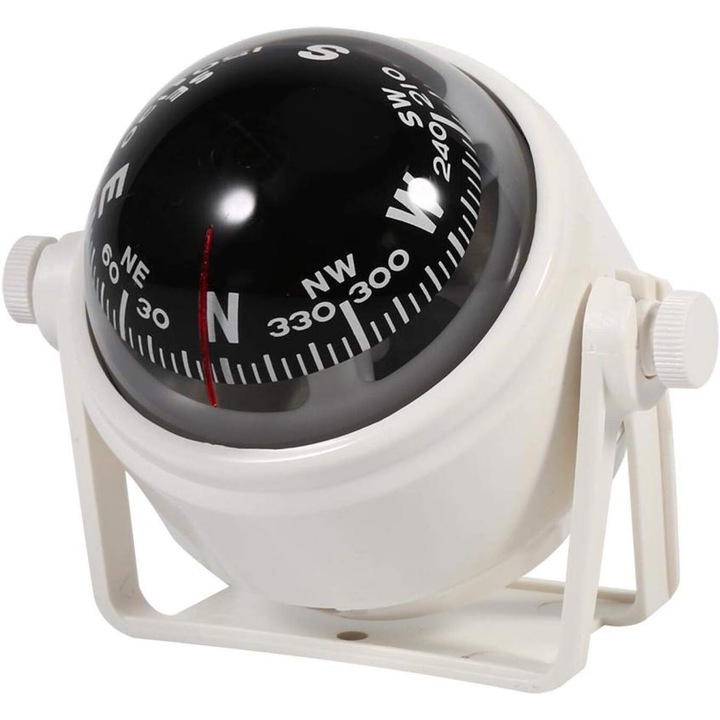 Стойка за многофункционален дигитален компас Voyager за лодка, каравана, камион (цвят: бял или черен)