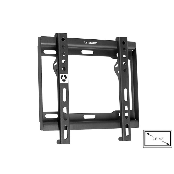 Универсална ТВ стойка TRACER, 23"-42", 200x200mm, 40kg, разстояние от стената 25mm