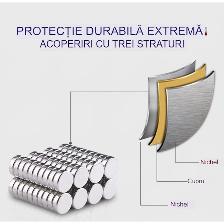 BladePRO® neodímium mágnes, 10 darabos készlet, 3x5 mm, Ideális megoldás hobbihoz és kézműves foglalkozásokhoz