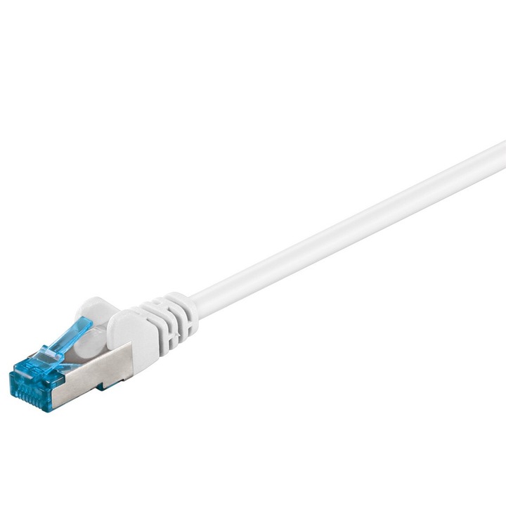 Cablu LAN CAT 6A, S/FTP, 3m, alb