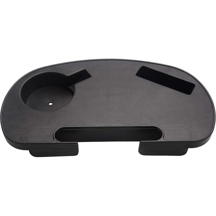 Masa pentru sezlong, AMRINUGL, design cu orificii de drenaj, anti-frictiune, portabila, neagra