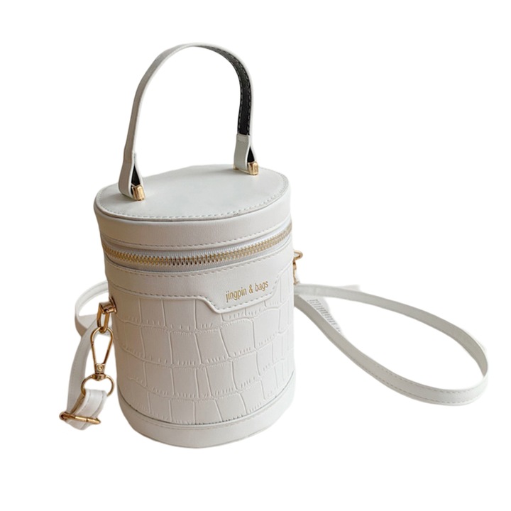 Jormftte PU bőr henger alakú elegáns állítható női futártáska