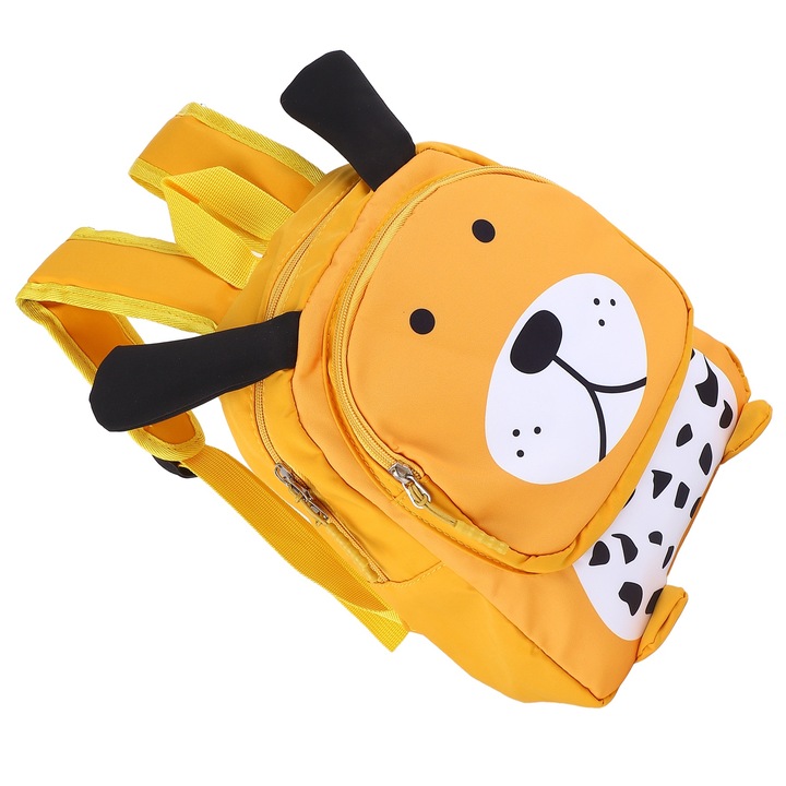 Jormftte gyermek hátizsák, kétpántos, kutya alakú, gerincvédő, nejlon