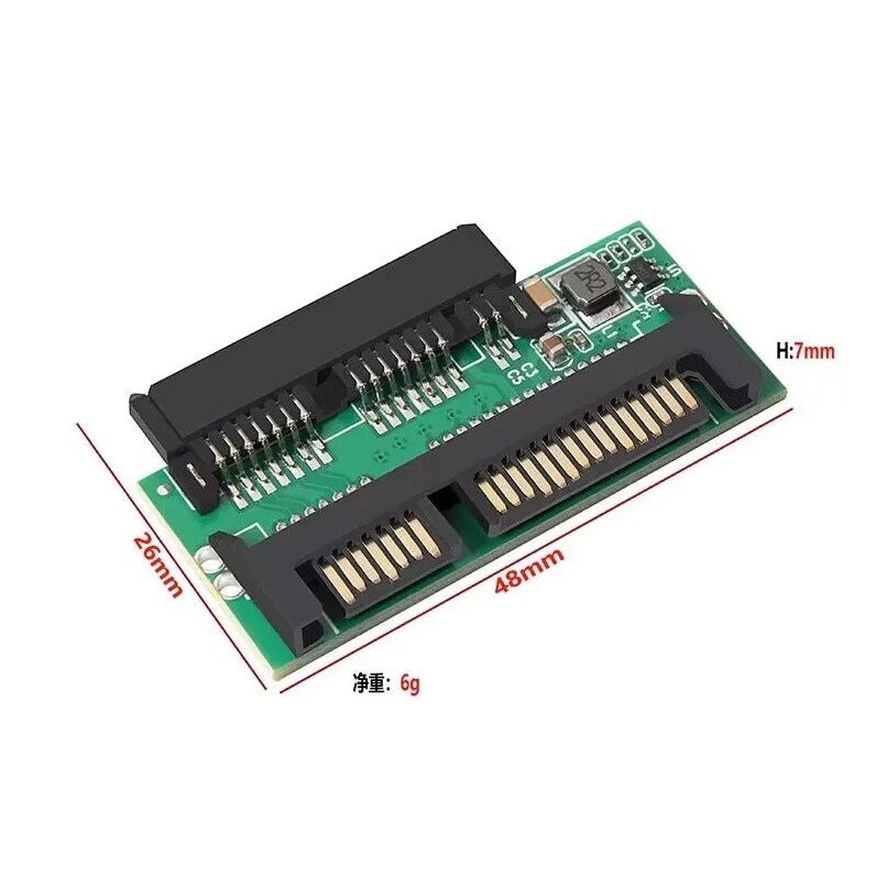Mini Micro Sata Adaptor 1.8 Inch 7 + 9 Pin Mini Micro SATA la 7+15 Pin 2.5 Inch SATA ...