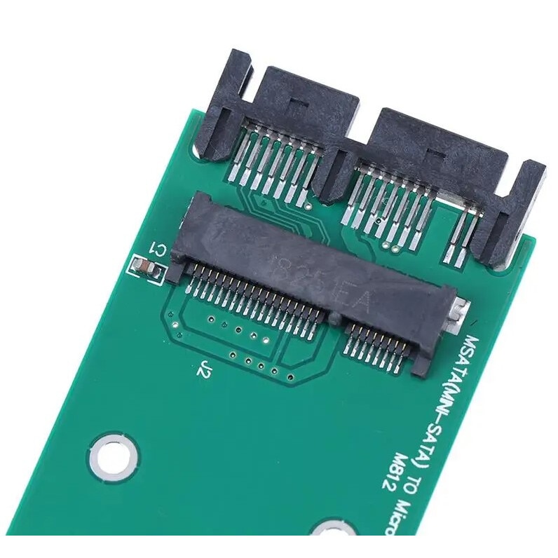 Адаптер Mini PCIe PCI-e mSATA 3x5cm SSD към Micro SATA