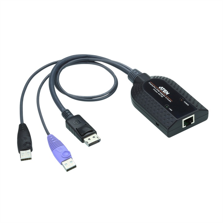 ATEN KA7189 USB DisplayPort Virtual Media KVM Adapter, 232669, Kábel