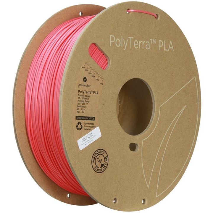 Filament PLA PolyTerra 1.75mm Rose 1kg