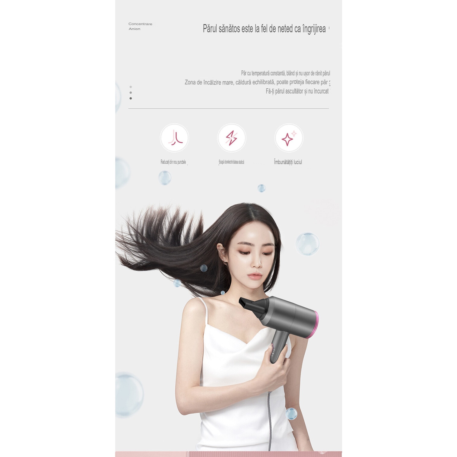 Uscator de par profesional ionic, Arvada ProDry D087B, uscarea