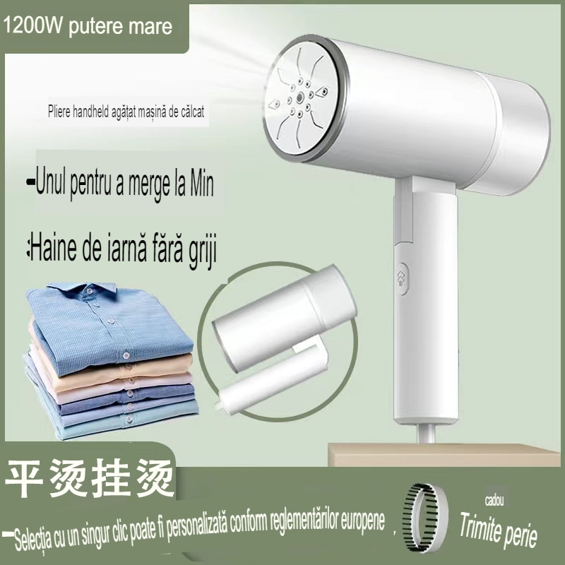Aparat de calcat vertical cu abur pliabil, Arvada UltraSteam SC02, 1200 W, rezervor 280 ml, dimensiune 78*210MM, Volume 2047.5 cm³ Abur 60 gr/min, Alb
