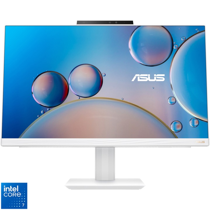Настолен компютър All-in-One ASUS A5402WVARK, Intel® Core™ 7 150U, 23.8'', Full HD, 16GB DDR5, 1TB SSD, Intel® Graphics, No OS, White