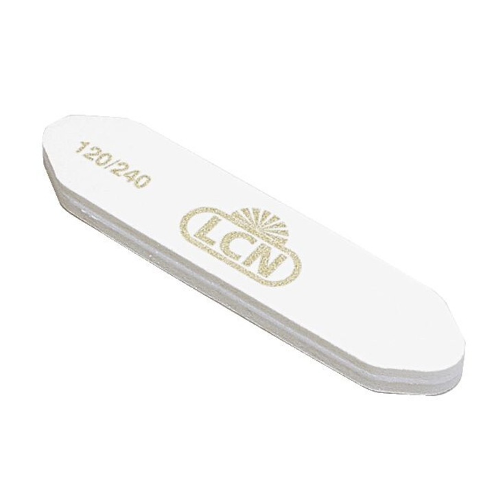 Set 6 Pile cosmetice LCN Banana Buffer Alb (120/240) pentru manichiura